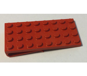 LEGO Red Scala Plate 4 x 8 with Clip