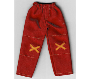 LEGO Rosso Scala Pantaloni con Crosses