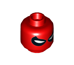 LEGO Red Scarlet Spider Minifigure Head (Recessed Solid Stud) (3626 / 35963)