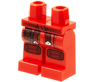 LEGO Červená Potápěč Kai Nohy (3815)