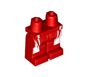 LEGO Red Scuderia Ferrari SF16-H Driver Minifigure Hips and Legs (3815 / 31997)