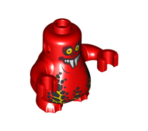 LEGO Red Scurrier Body with 6 Teeth (24133)