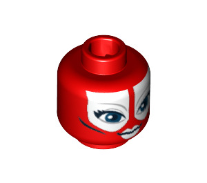 LEGO Red Shaak Ti Head (Safety Stud) (94375 / 96465)