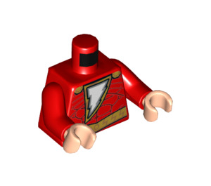 LEGO Rood Shazam Minifiguur Torso (973 / 76382)