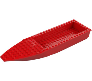 LEGO Rosso Ship Hull 8 x 28 x 3 con Dark Stone Grigio Superiore (92709 / 92710)