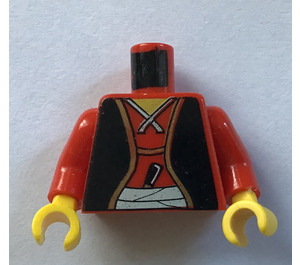 LEGO rot Shogun Warlord Torso (973)