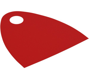 LEGO Red Short Cape (28mm) with Straight Bottom (38190)