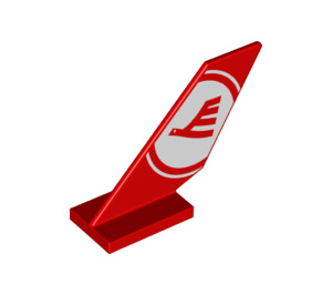 LEGO rot Pendeln Schwanz 2 x 6 x 4 mit Airline Logo (6239 / 38860)