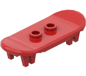 LEGO Rosso Skateboard con Quattro Ruota Clips (42511 / 88422)