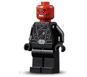 LEGO rot Skull mit Schwarz Gürtel Minifigur