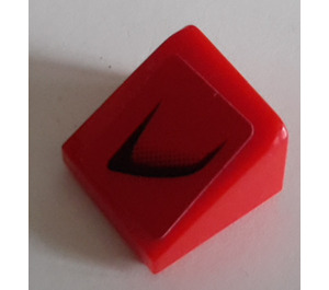 LEGO rouge Pente 1 x 1 (31°) avec Air Intake Droite Autocollant (50746)