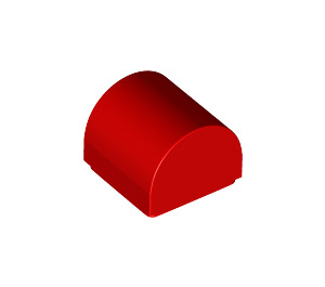 LEGO rouge Pente 1 x 1 Incurvé (49307)