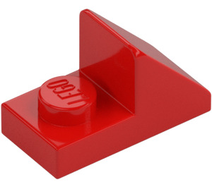 LEGO Red Slope 1 x 2 (45°) with Plate (15672 / 92946)