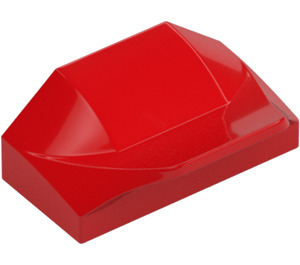 LEGO Red Slope 1 x 2 x 0.7 Curved with Fin (47458 / 81300)