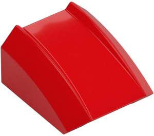 LEGO Rood Helling 1 x 2 x 2 Gebogen (30602 / 47904)