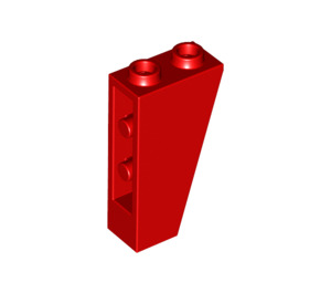 LEGO rouge Pente 1 x 2 x 3 (75°) Inversé (2449)