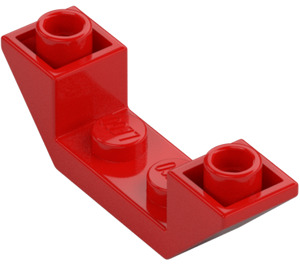 LEGO Rød Skråning 1 x 4 (45°) Dobbel Omvendt med Open Senter (32802)