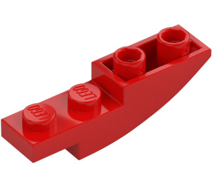 LEGO червен Наклон 1 x 4 Извити Обърнат (13547)