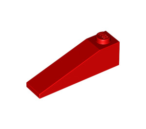 LEGO Red Slope 1 x 4 x 1 (18°) (60477)