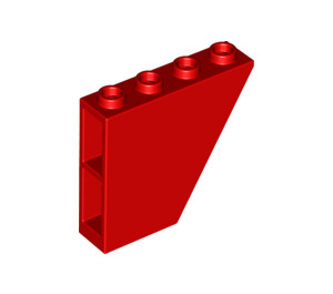 LEGO rouge Pente 1 x 4 x 3 (60°) Inversé (67440)