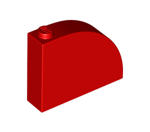 LEGO Red Slope 1 x 4 x 3 Curved (65734)