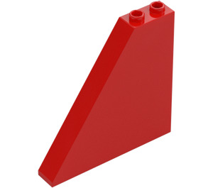 LEGO Red Slope 1 x 6 x 5 (55°) without Bottom Stud Holders (30249)