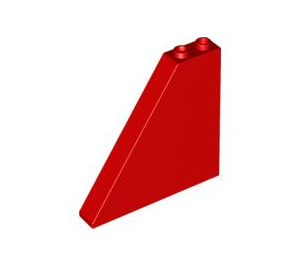 LEGO Red Slope 1 x 6 x 5 (55°) without Bottom Stud Holders (30249)
