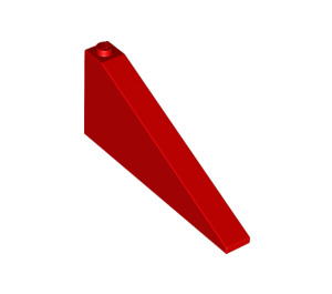 LEGO rouge Pente 1 x 8 x 3 (25°) (49618)