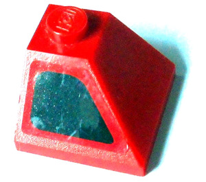 LEGO rouge Pente 2 x 2 (45°) Coin avec Noir Air Intake La gauche Autocollant (3045)