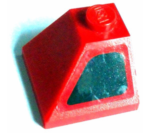 LEGO rouge Pente 2 x 2 (45°) Coin avec Noir Air Intake Droite Autocollant (3045)