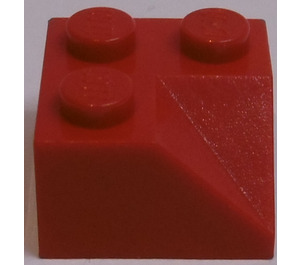 LEGO rouge Pente 2 x 2 (45°) Double Concave (Surface lisse) (3046)