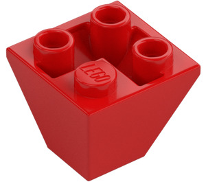 LEGO Rood Helling 2 x 2 (45°) Omgekeerd (3676)