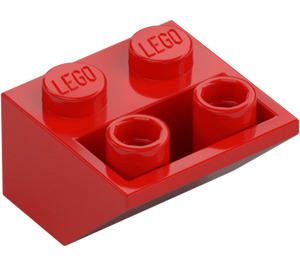 LEGO Červená Sklon 2 x 2 (45°) Převrácený s plochou distanční vložkou vespod (3660)