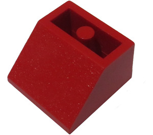 LEGO Red Slope 2 x 2 (45°) Inverted with Solid Round Bottom Tube