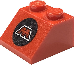 LEGO rouge Pente 2 x 2 (45°) avec MTron logo (3039)