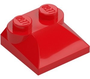 LEGO Röd Backe 2 x 2 Böjd med böjd ände (47457)