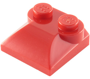 LEGO rouge Pente 2 x 2 Incurvé avec extrémité incurvée (47457)