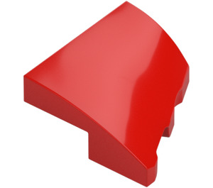 LEGO Red Slope 2 x 2 x 0.6 Curved Angled Left (5095)