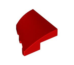 LEGO Red Slope 2 x 2 x 0.6 Curved Angled Right (5093)