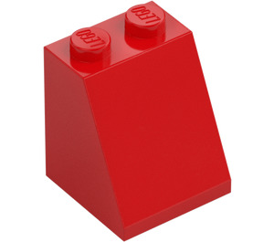 LEGO Rojo Con pendiente 2 x 2 x 2 (65°) con tubo inferior (3678)