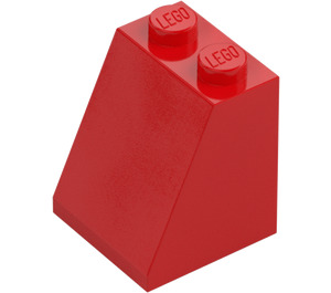 LEGO Red Slope 2 x 2 x 2 (65°) with Bottom Tube (3678)