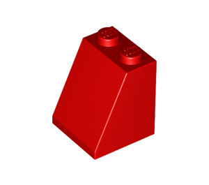 LEGO rot Steigung 2 x 2 x 2 (65°) mit Unterrohr (3678)