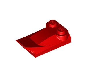 LEGO Red Slope 2 x 3 x 0.7 Curved with Wing (47456 / 55015)