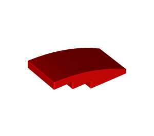 LEGO Red Slope 2 x 4 Curved (93606)