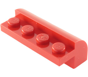 LEGO Rood Helling 2 x 4 x 1.3 Gebogen (6081)