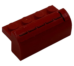 LEGO Red Slope 2 x 4 x 1.3 Curved with Air Intake (Right) Sticker (6081)