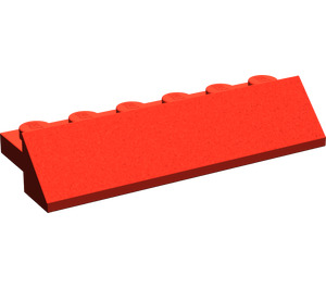 LEGO Red Slope 2 x 6 x 0.7 (45°) (2875)