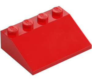 LEGO Red Slope 3 x 4 (25°) (3016 / 3297)