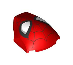 LEGO Red Slope 4 x 5 x 1.3 Curved with Spiderman Mask (100364 / 108890)
