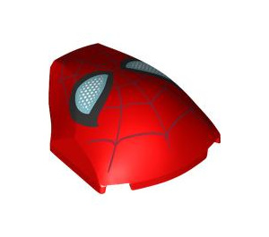 LEGO Red Slope 4 x 5 x 1.3 Curved with Spiderman Mask (4898 / 108041)